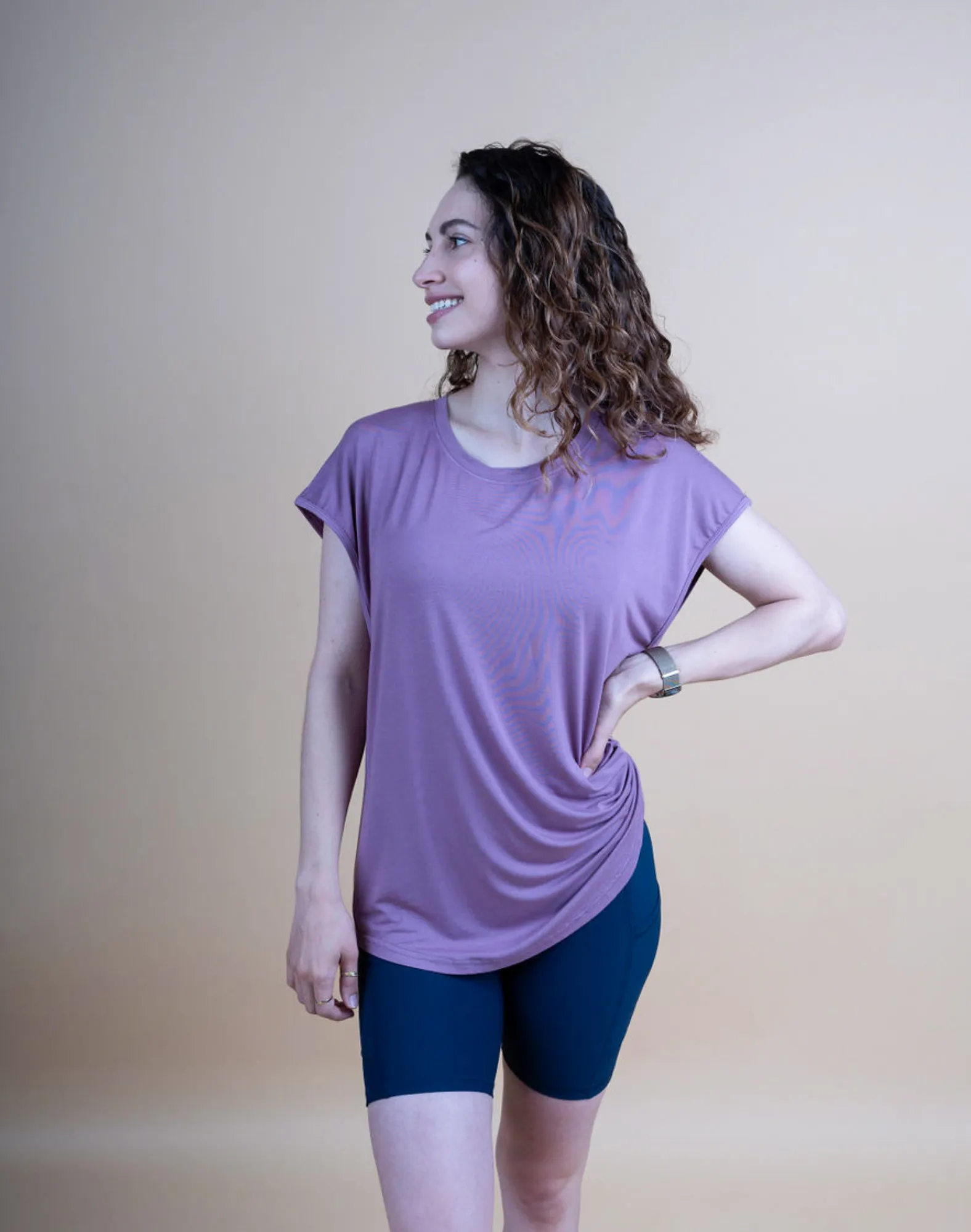 ** CLEARANCE ** Breastfeeding Top - Luxe Tee Vintage Rose