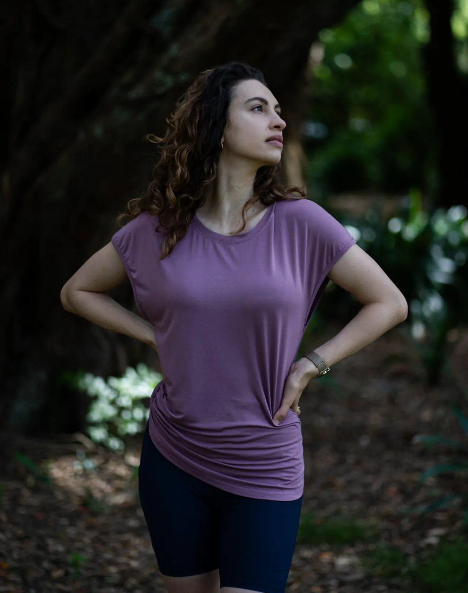 ** CLEARANCE ** Breastfeeding Top - Luxe Tee Vintage Rose