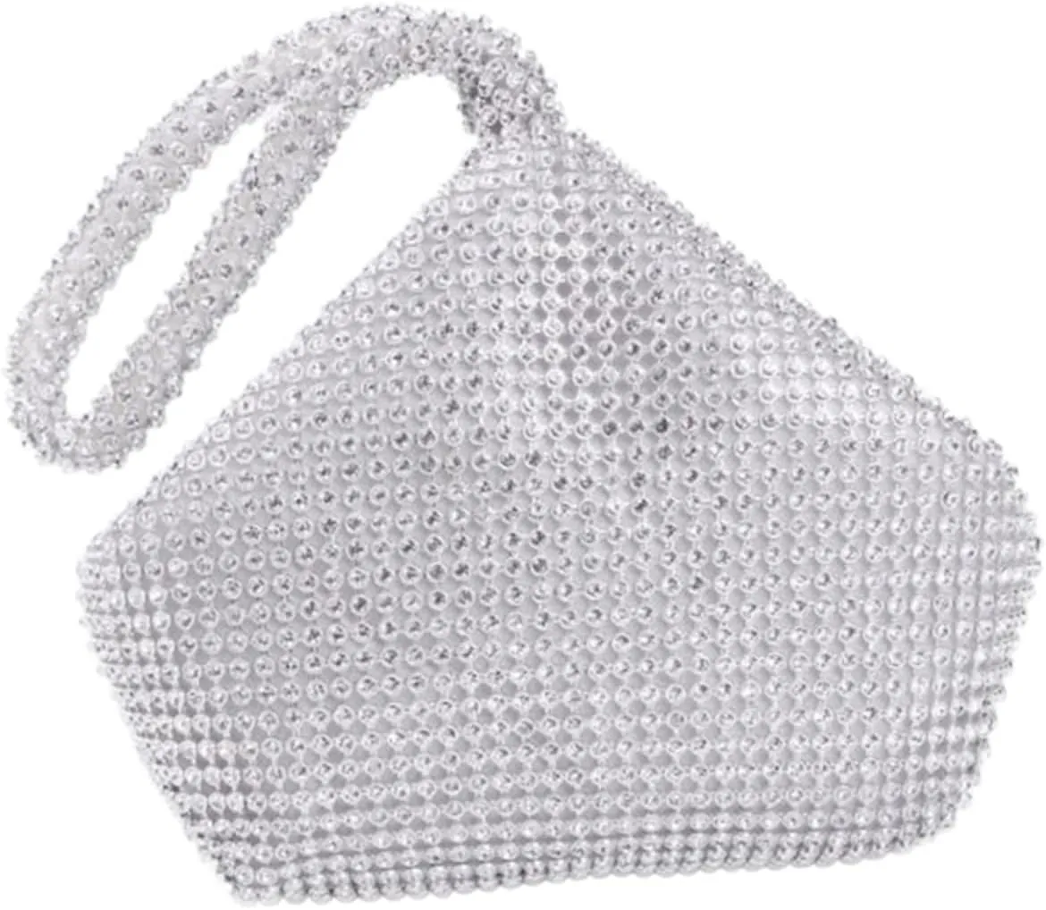 1Pc Rhinestone Handbag for Women Fashionable Change Purse Sparkly Cellphone Clutch for Parties Evening Bag for Special Occasions and Night