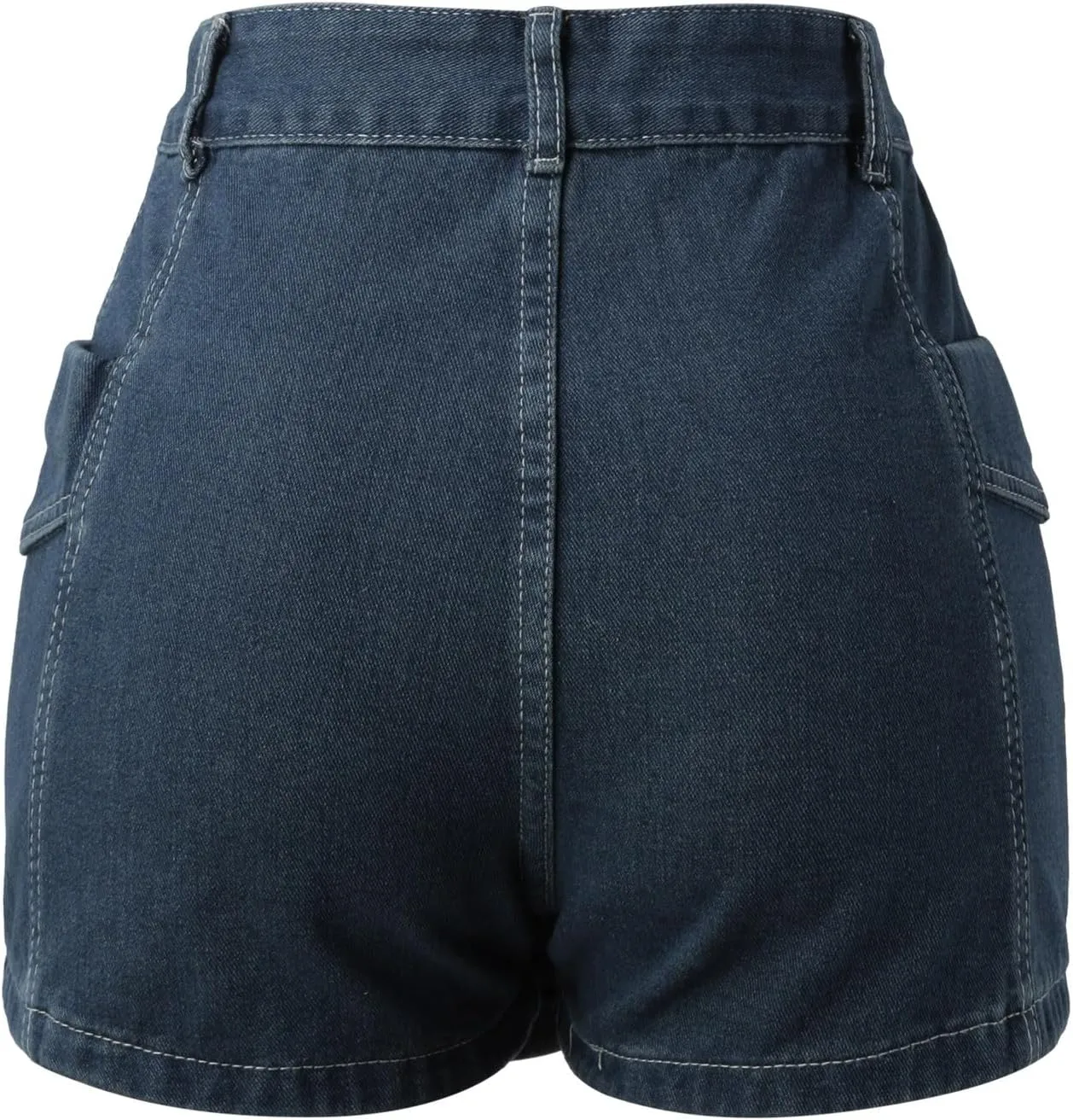 2023 Summer Women's Casual High Waisted A Line Skirt Button Mini Denim Skirt with Pocket Womens Jean Skirt