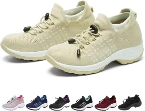 2025 New Ortho Pro Stretch Cushion Shoes for Women, Mesh Breathable Comfortwear Orthopedic Sneakers for Plantar Fasciitis