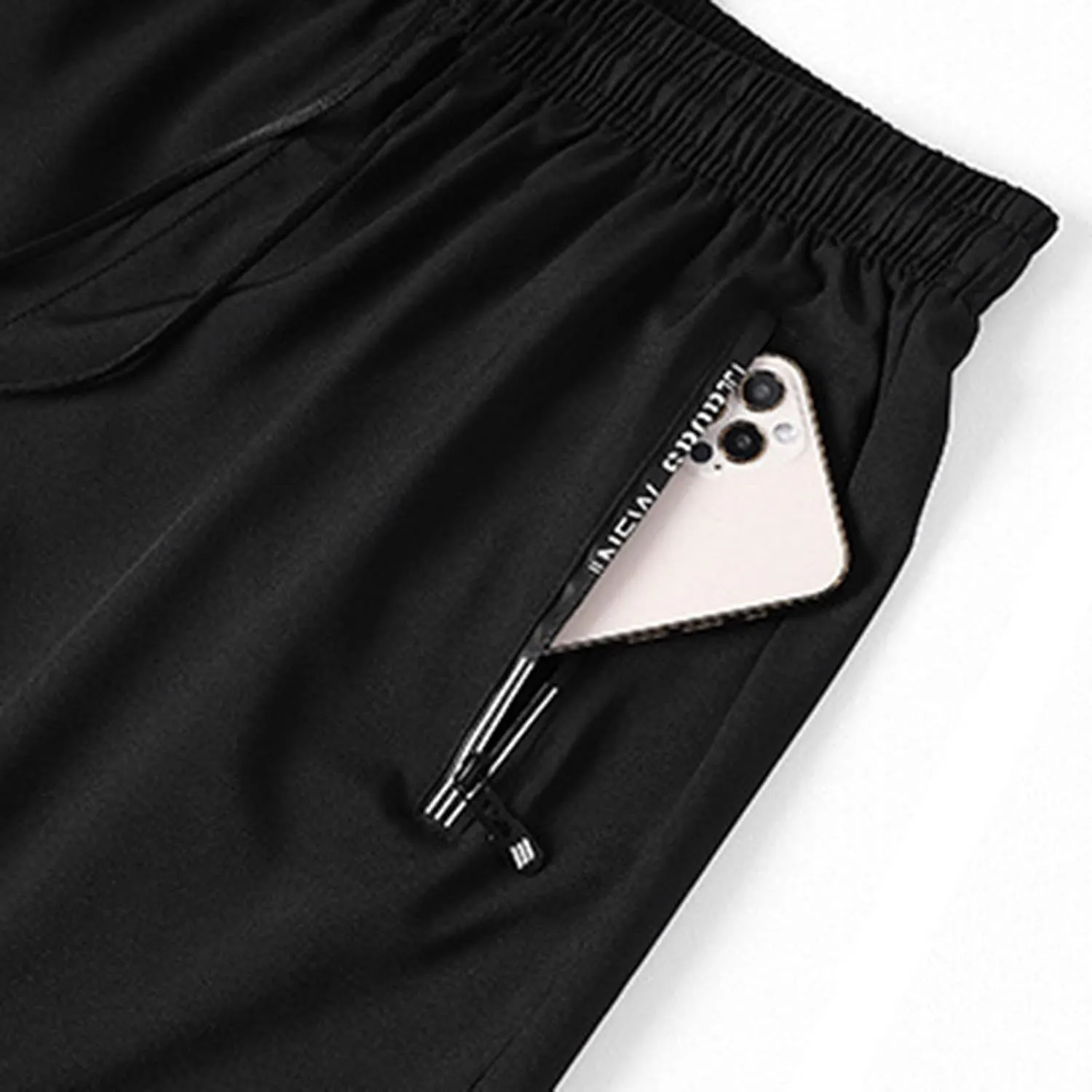 Active Shorts for Men, Ice Silk Quick Dry Slim Fit Stretch Short Pants, Breathable Flexible Sporty Joggers Big and Tall