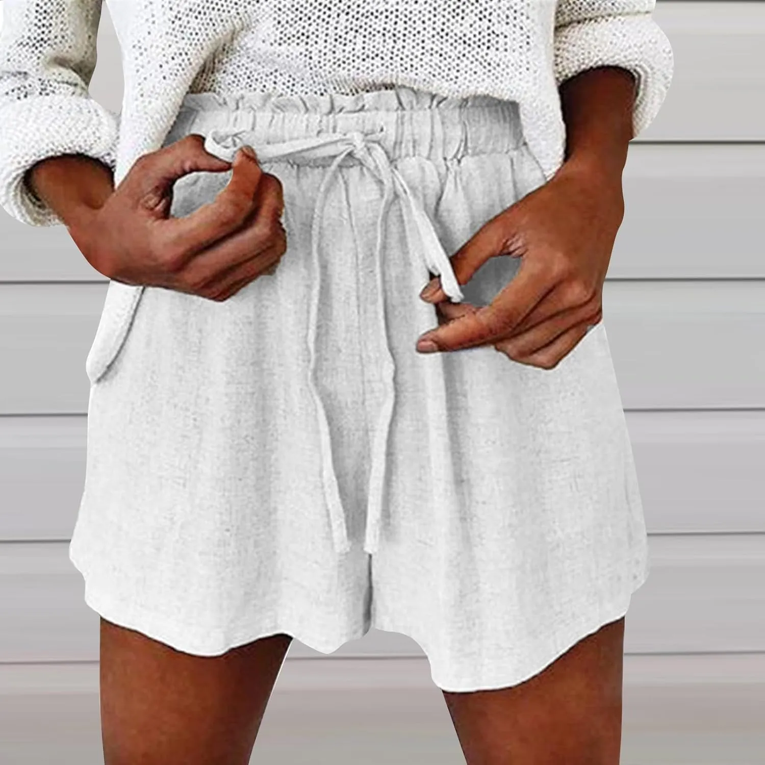 ADHOWBEW Plus Size Shorts Sporty Walking Summer Sweat Shorts Loose High Waisted Running Lounge Beach Shorts