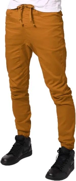 Allsense Men's Slim-Fit Twill Drop-Crotch Jogger Pants