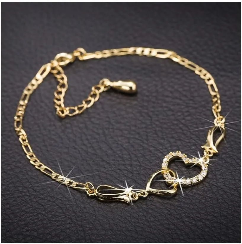Anklet Women Anklet Sandals Foot Jewelry Leg Chain Anklets Anklet for Women (Metal Color : 8 Gold)