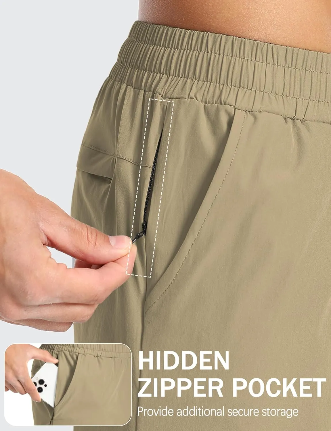 Aolesy Mens Athletic Shorts 7 Quick Dry Gym Running Shorts with Zipper Pockets Lightweight Workout Shorts