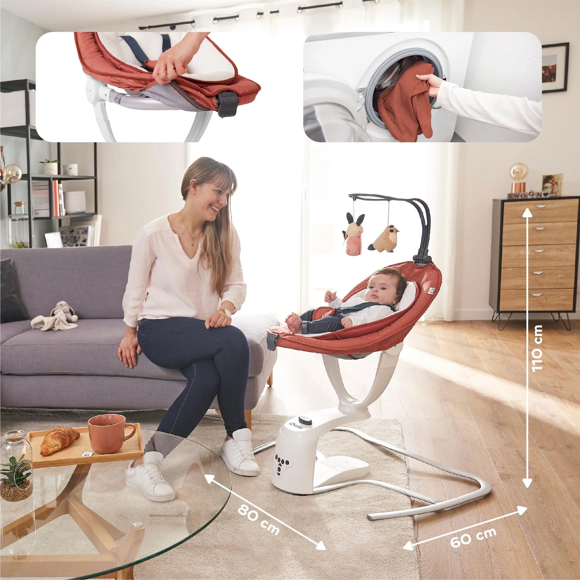 Babymoov Swoon Motion Electric 360° Baby Swing