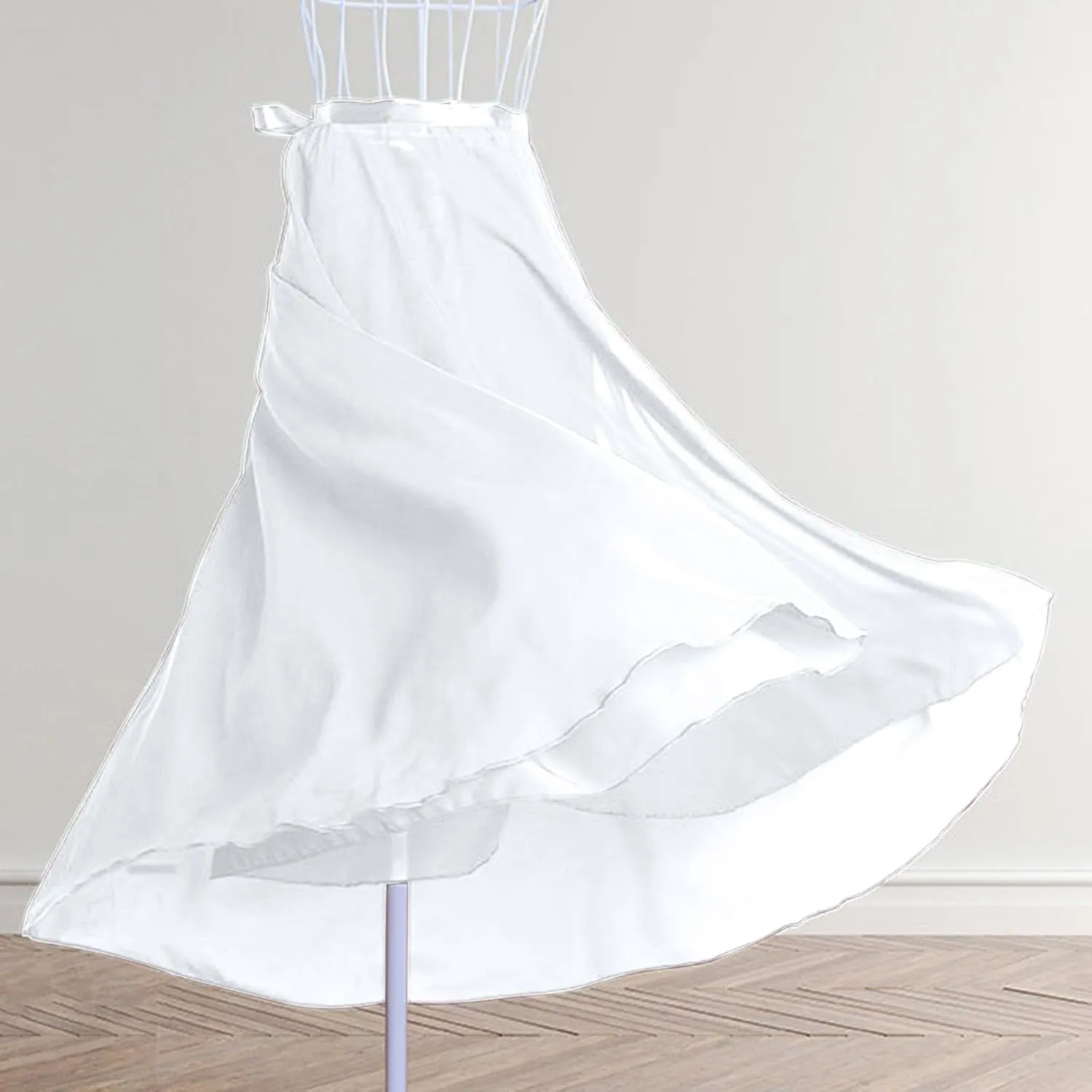 Ballet Skirts for Women Trendy Long Wrap Chiffon Party Skirt Casual Sheer Dance Costumes High Waist Beach Skirt