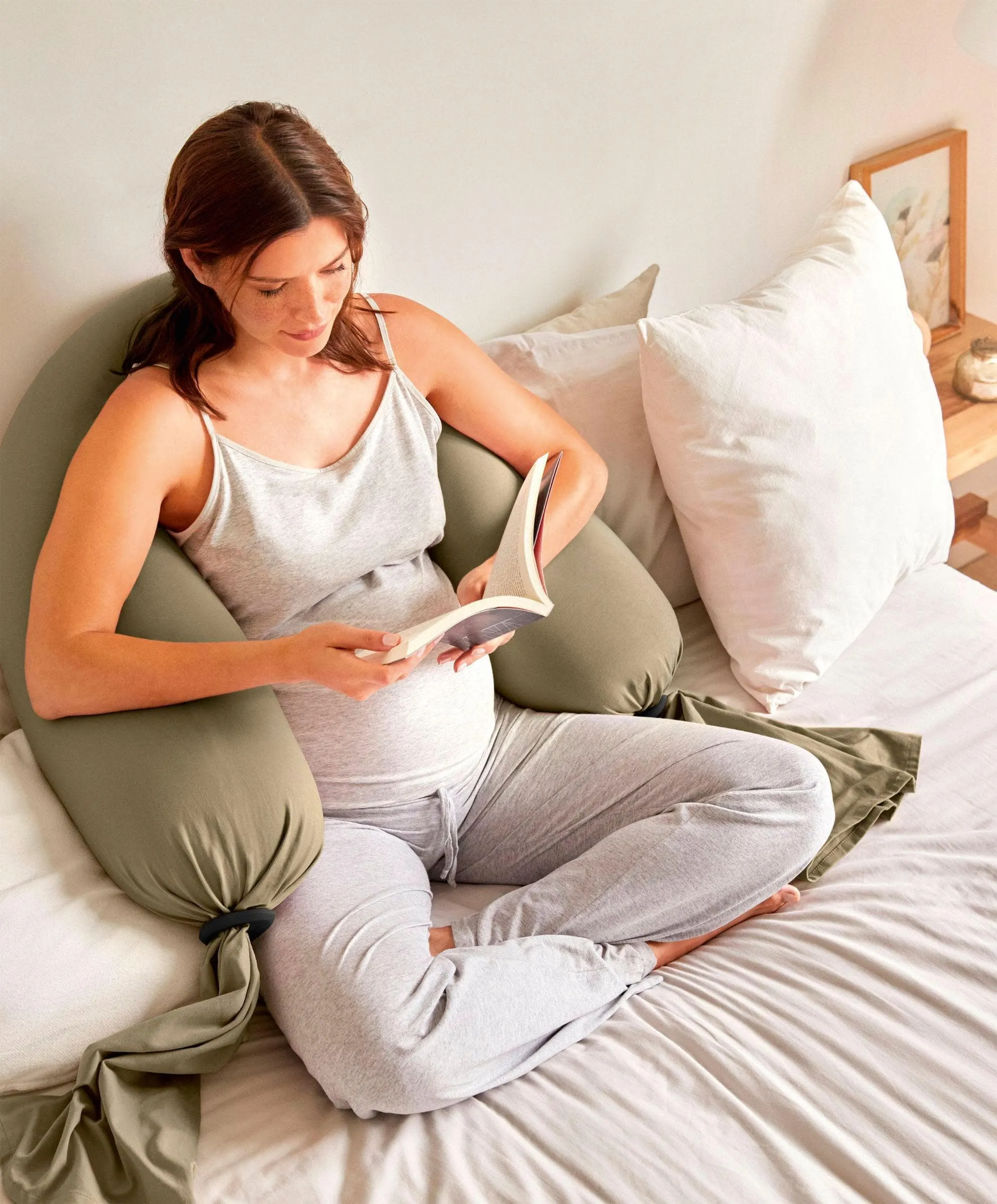 bbhugme Pregnancy Pillow - Dusty Olive