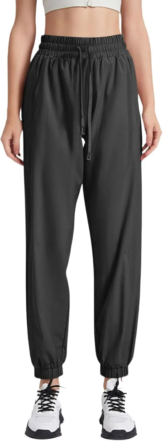 Beeswan Pants for Women Over 50 Ultra Stretch Breathable Casual Pant Quick Dry Elastic Waist Trousers with Pockets