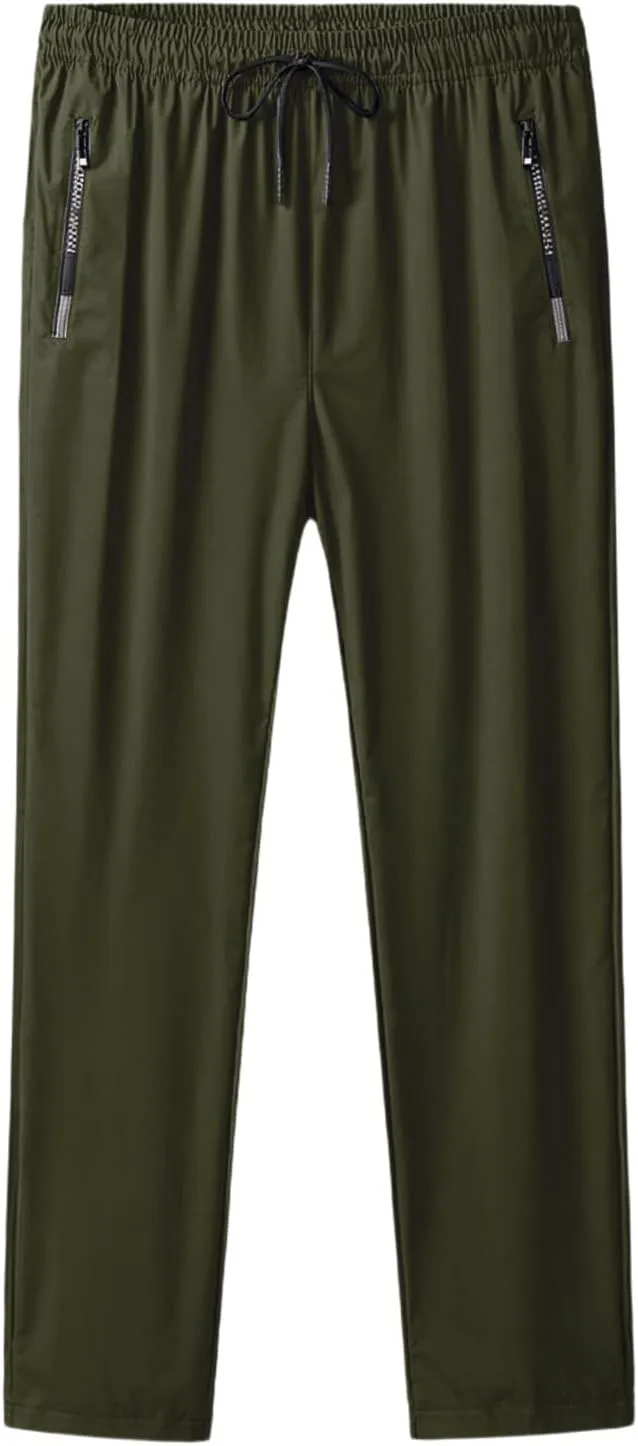 Beeswan Pants for Women Over 50 Ultra Stretch Breathable Casual Pant Quick Dry Elastic Waist Trousers with Pockets