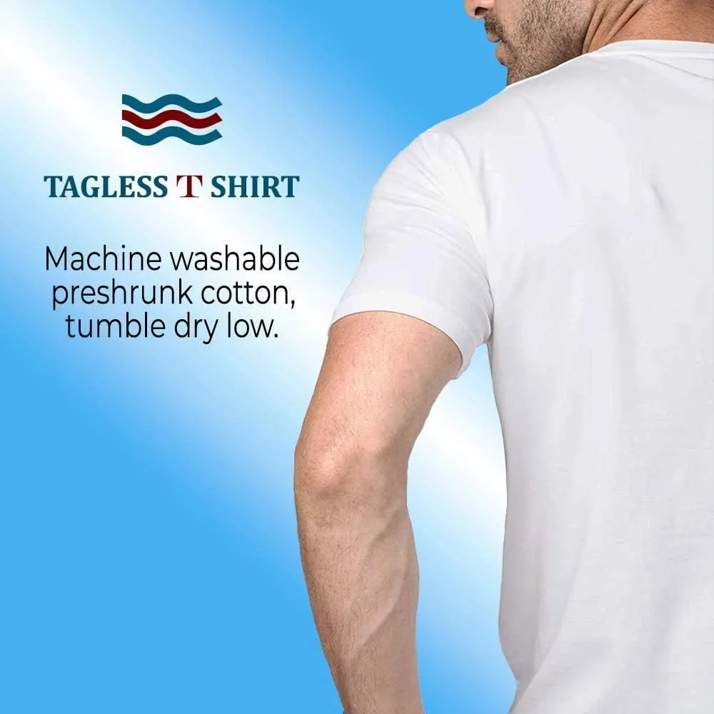 BILLIONHATS 12 Pack Plus Size Men's Cotton T-Shirts Bulk Big & Tall, Premium Fitted, Lightweight Classic Short Sleeve Tees