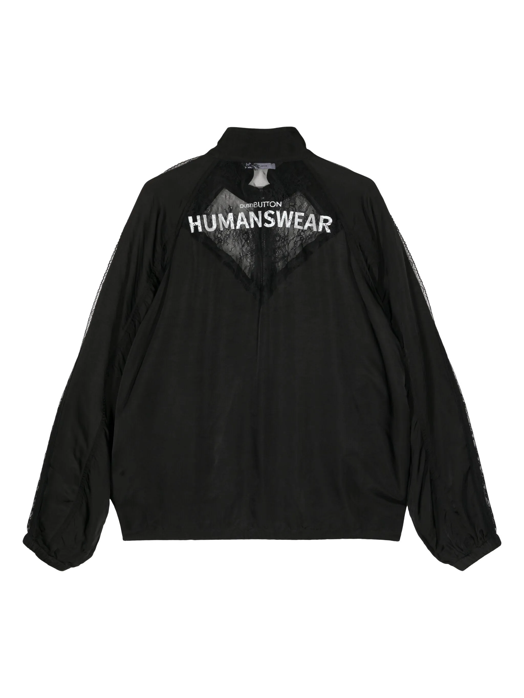 Black Lace Track Jumper