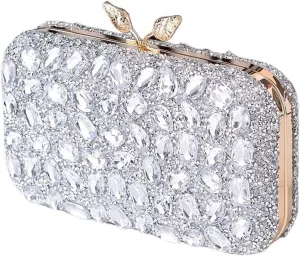 Blue Multi Color Bags for Women Stone Clutch Bag Purse Crystal Female Handbag Diamond Wedding Party Bags