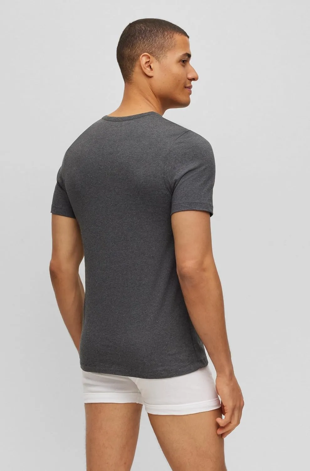 BOSS Men's 3-Pack Classic Logo Cotton T-Shirt
