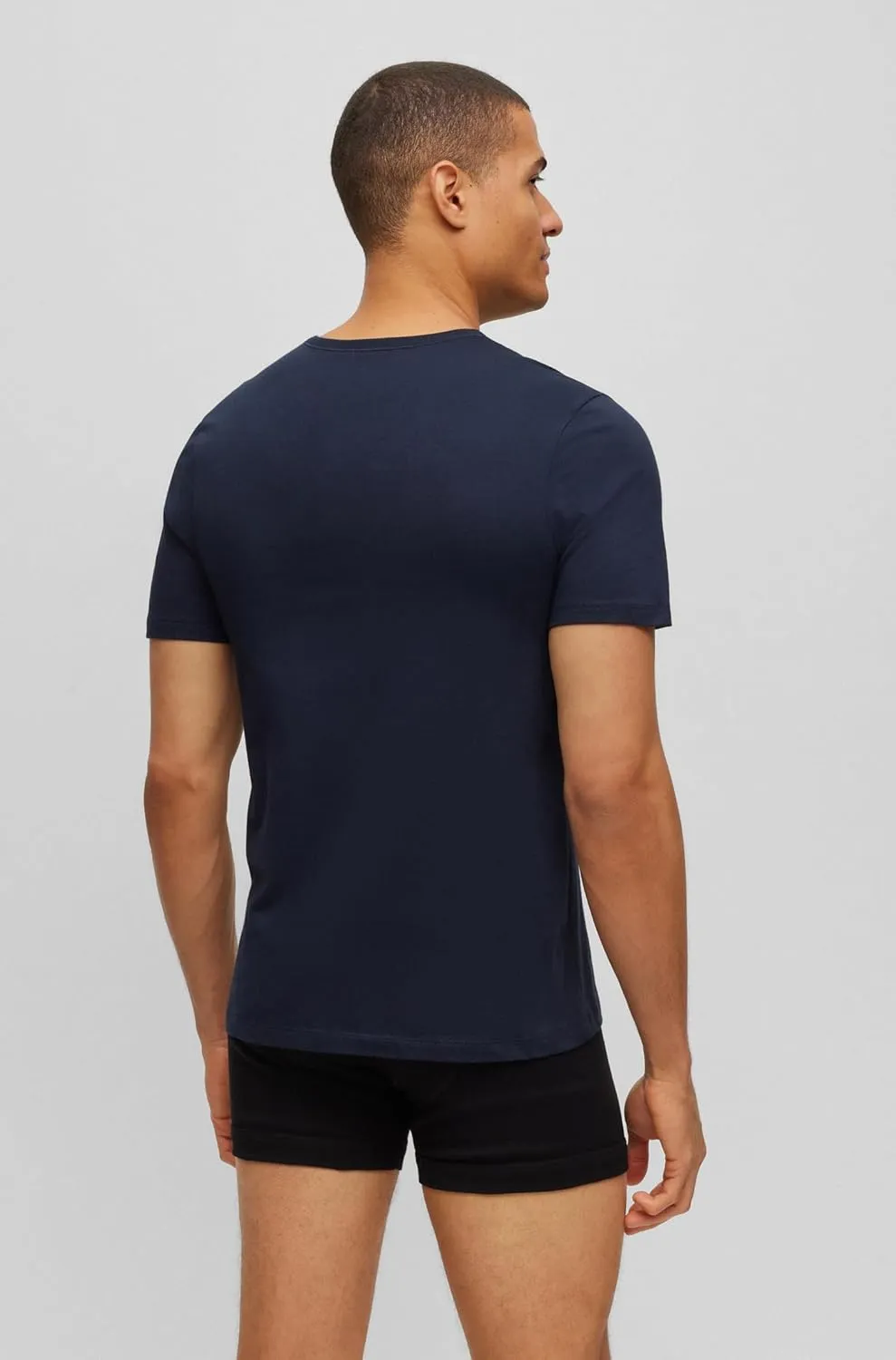 BOSS Men's 3-Pack Classic Logo Cotton T-Shirt