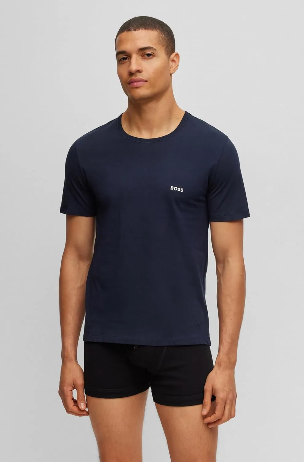 BOSS Men's 3-Pack Classic Logo Cotton T-Shirt