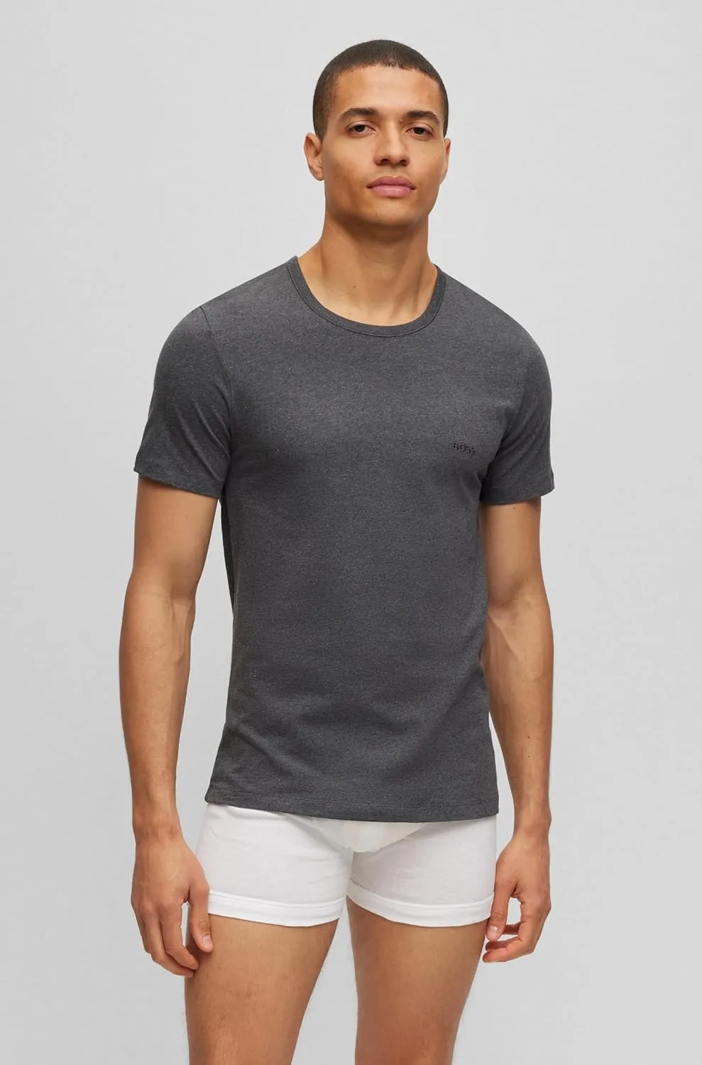 BOSS Men's 3-Pack Classic Logo Cotton T-Shirt