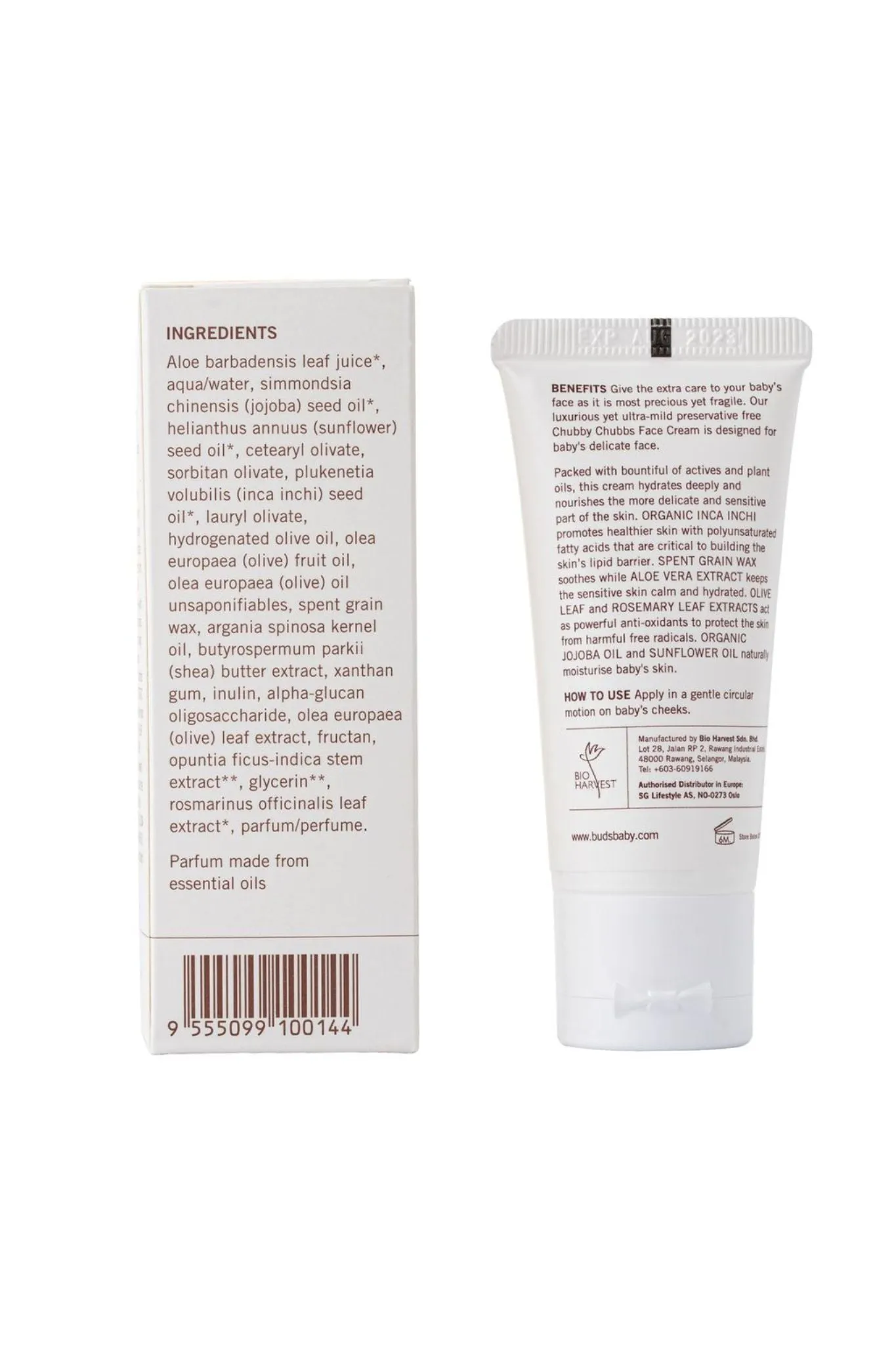 Buds Cherished Organics Chubby Chubbs Face Cream 30ml
