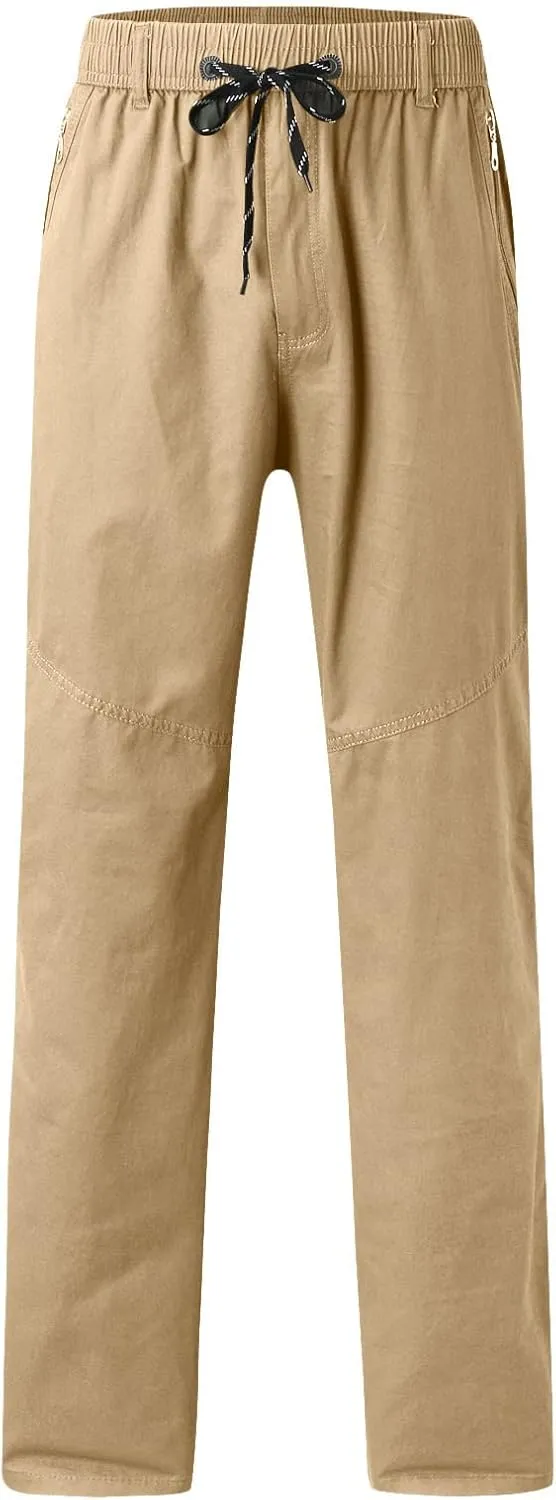 Cargo Pants for Men Work Flexible Waterproof Baggy Sweat Pants Lightweight Work Pants Relaxed Fit Straight Leg Tousers
