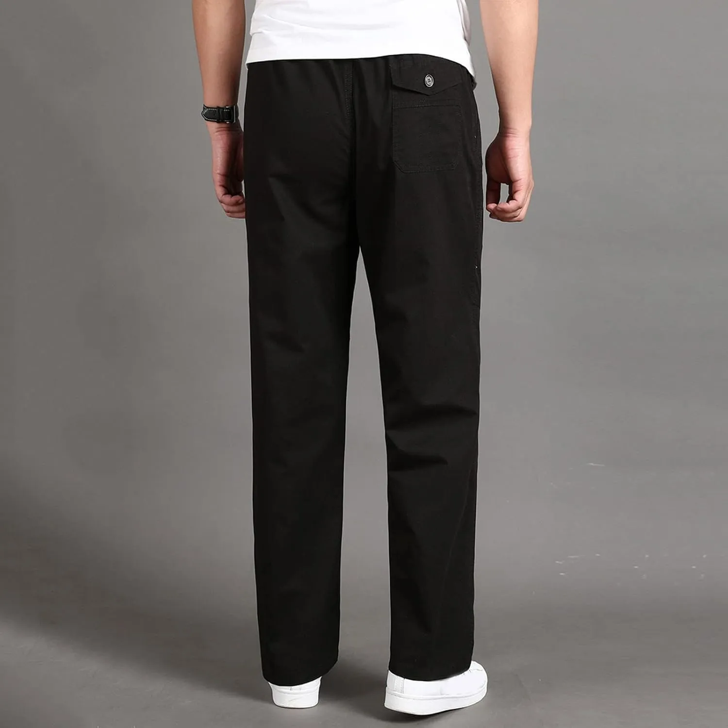 Cargo Pants for Men Work Flexible Waterproof Baggy Sweat Pants Lightweight Work Pants Relaxed Fit Straight Leg Tousers