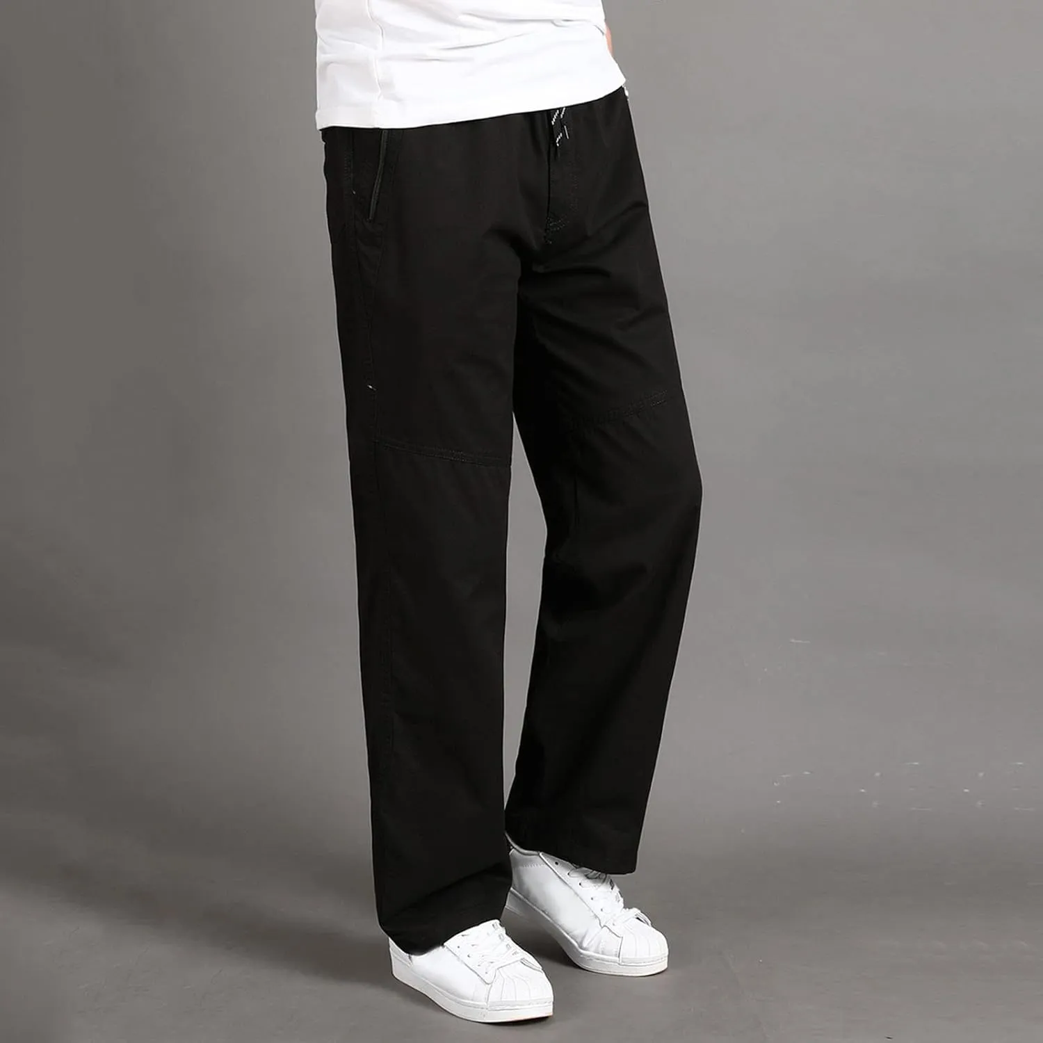 Cargo Pants for Men Work Flexible Waterproof Baggy Sweat Pants Lightweight Work Pants Relaxed Fit Straight Leg Tousers