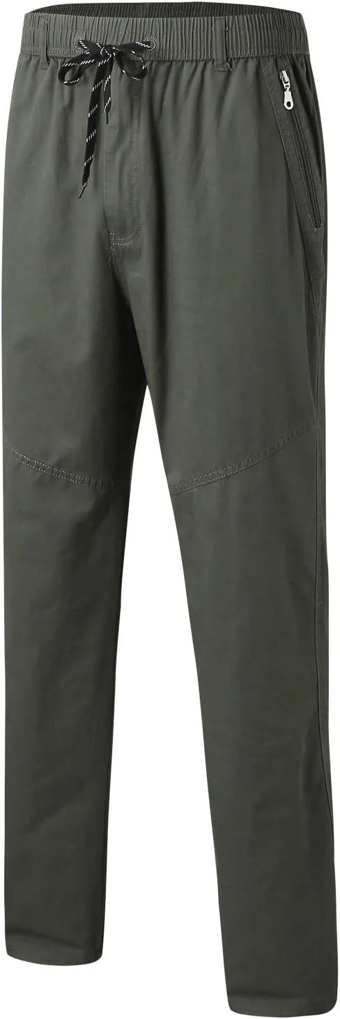 Cargo Pants for Men Work Flexible Waterproof Baggy Sweat Pants Lightweight Work Pants Relaxed Fit Straight Leg Tousers