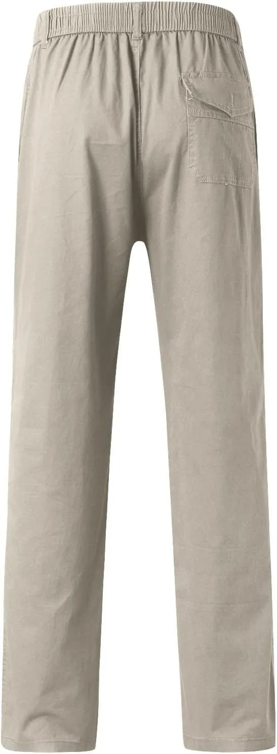 Cargo Pants for Men Work Flexible Waterproof Baggy Sweat Pants Lightweight Work Pants Relaxed Fit Straight Leg Tousers