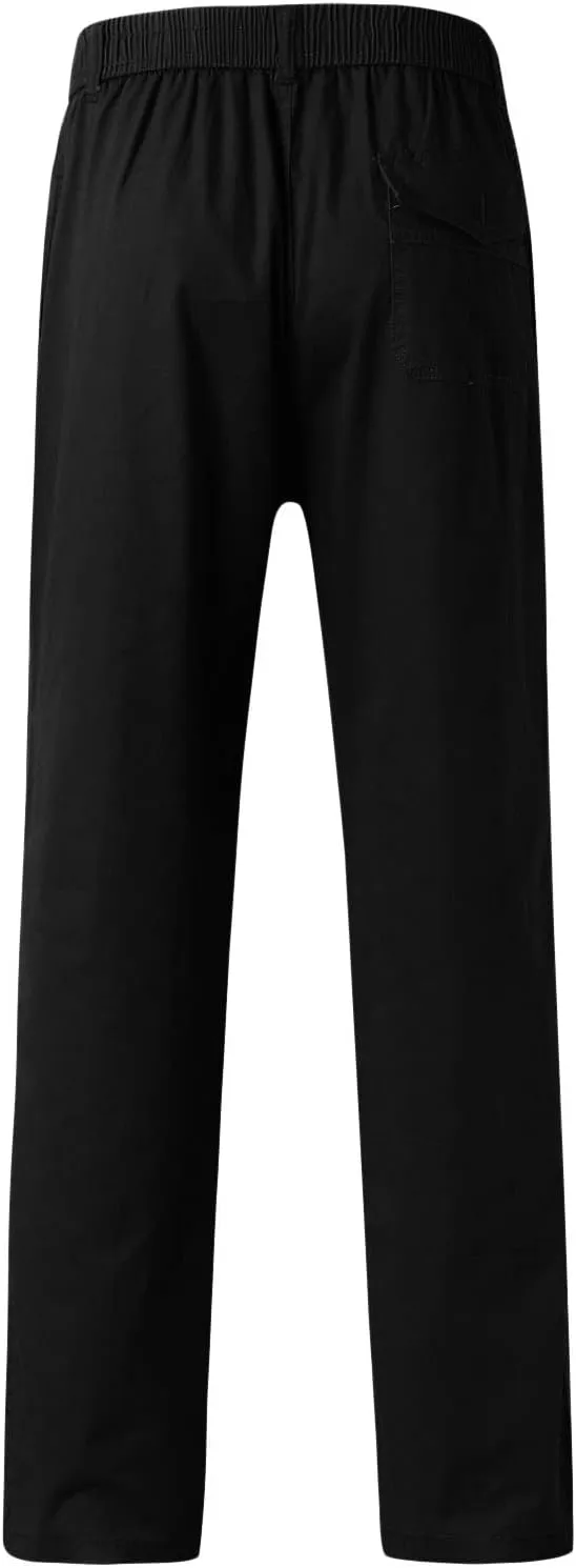 Cargo Pants for Men Work Flexible Waterproof Baggy Sweat Pants Lightweight Work Pants Relaxed Fit Straight Leg Tousers