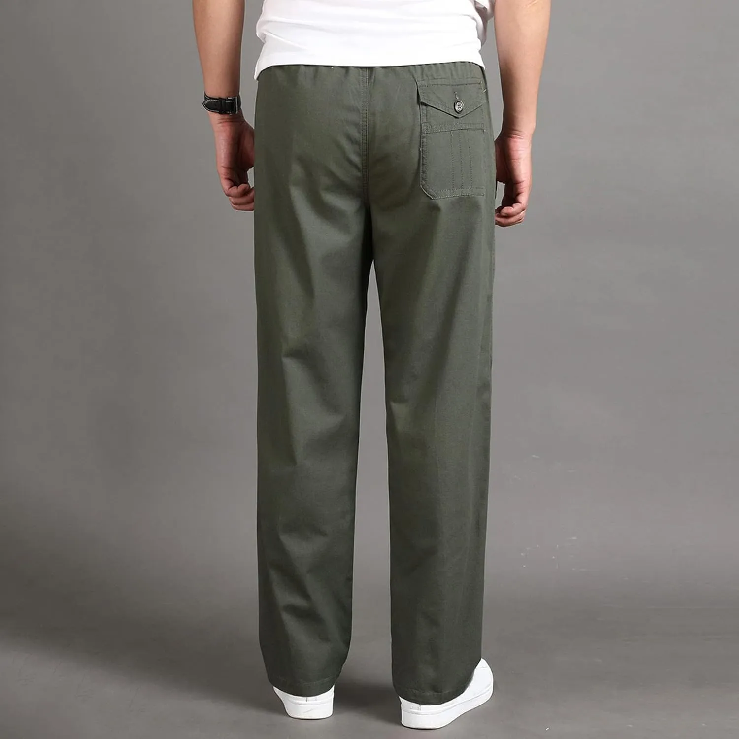 Cargo Pants for Men Work Flexible Waterproof Baggy Sweat Pants Lightweight Work Pants Relaxed Fit Straight Leg Tousers