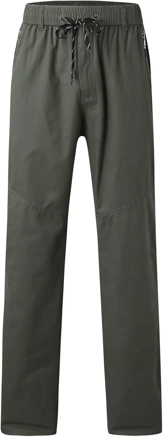 Cargo Pants for Men Work Flexible Waterproof Baggy Sweat Pants Lightweight Work Pants Relaxed Fit Straight Leg Tousers