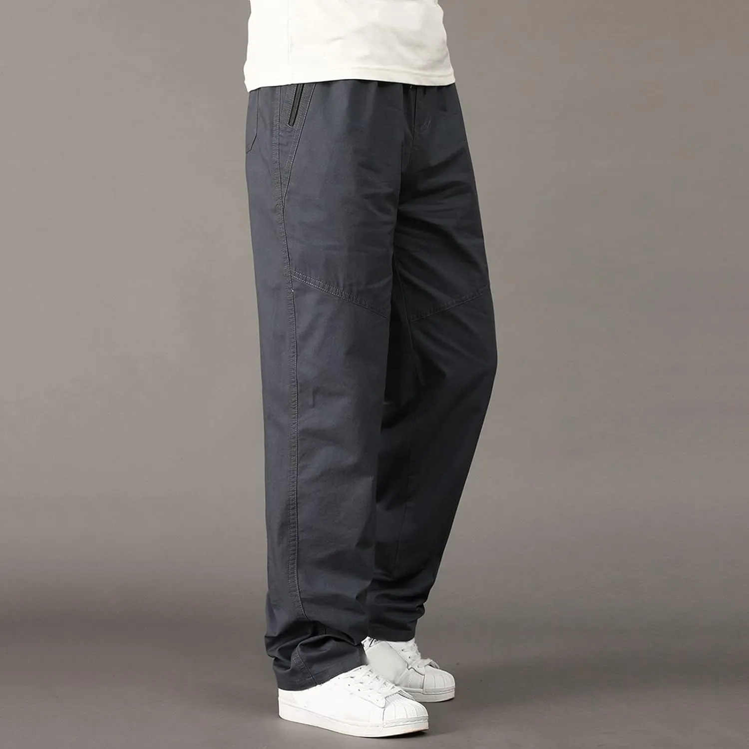 Cargo Pants for Men Work Flexible Waterproof Baggy Sweat Pants Lightweight Work Pants Relaxed Fit Straight Leg Tousers