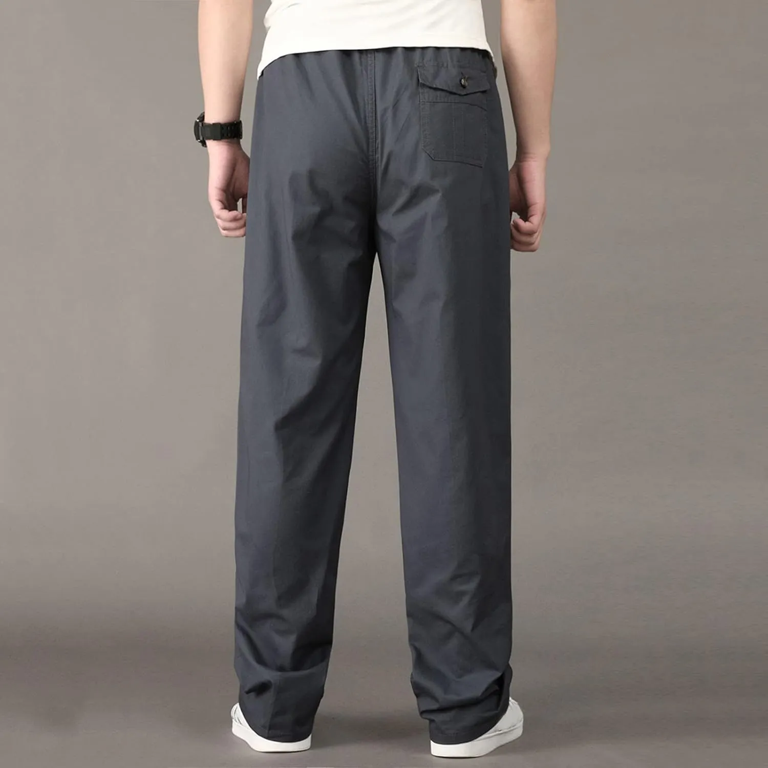 Cargo Pants for Men Work Flexible Waterproof Baggy Sweat Pants Lightweight Work Pants Relaxed Fit Straight Leg Tousers