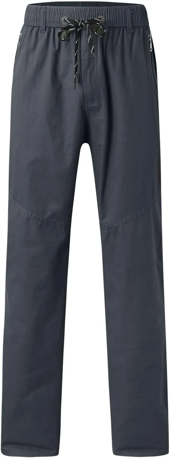 Cargo Pants for Men Work Flexible Waterproof Baggy Sweat Pants Lightweight Work Pants Relaxed Fit Straight Leg Tousers
