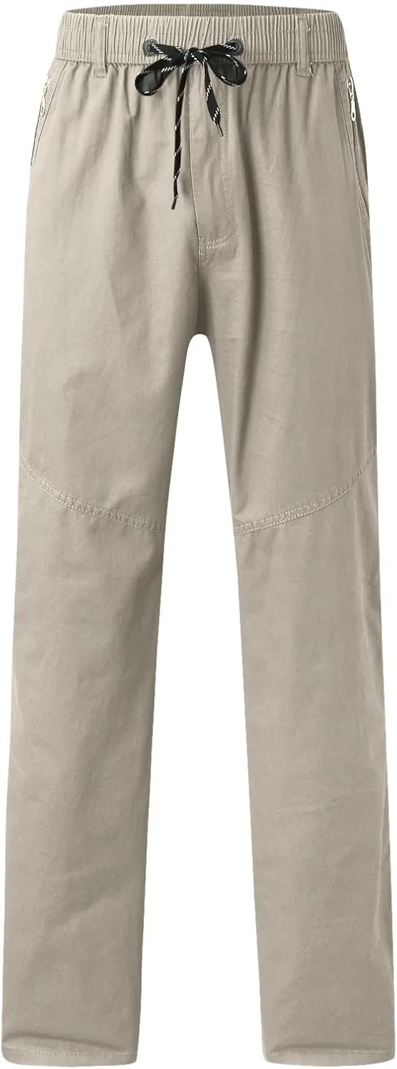 Cargo Pants for Men Work Flexible Waterproof Baggy Sweat Pants Lightweight Work Pants Relaxed Fit Straight Leg Tousers