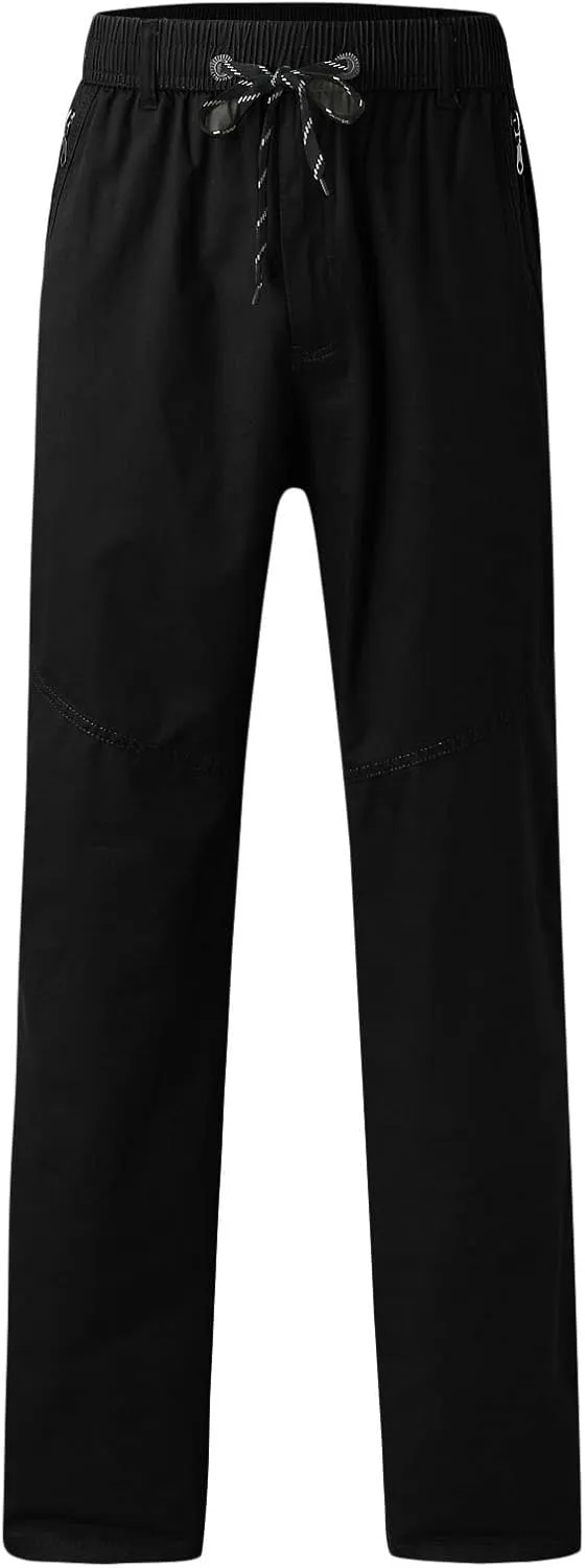 Cargo Pants for Men Work Flexible Waterproof Baggy Sweat Pants Lightweight Work Pants Relaxed Fit Straight Leg Tousers