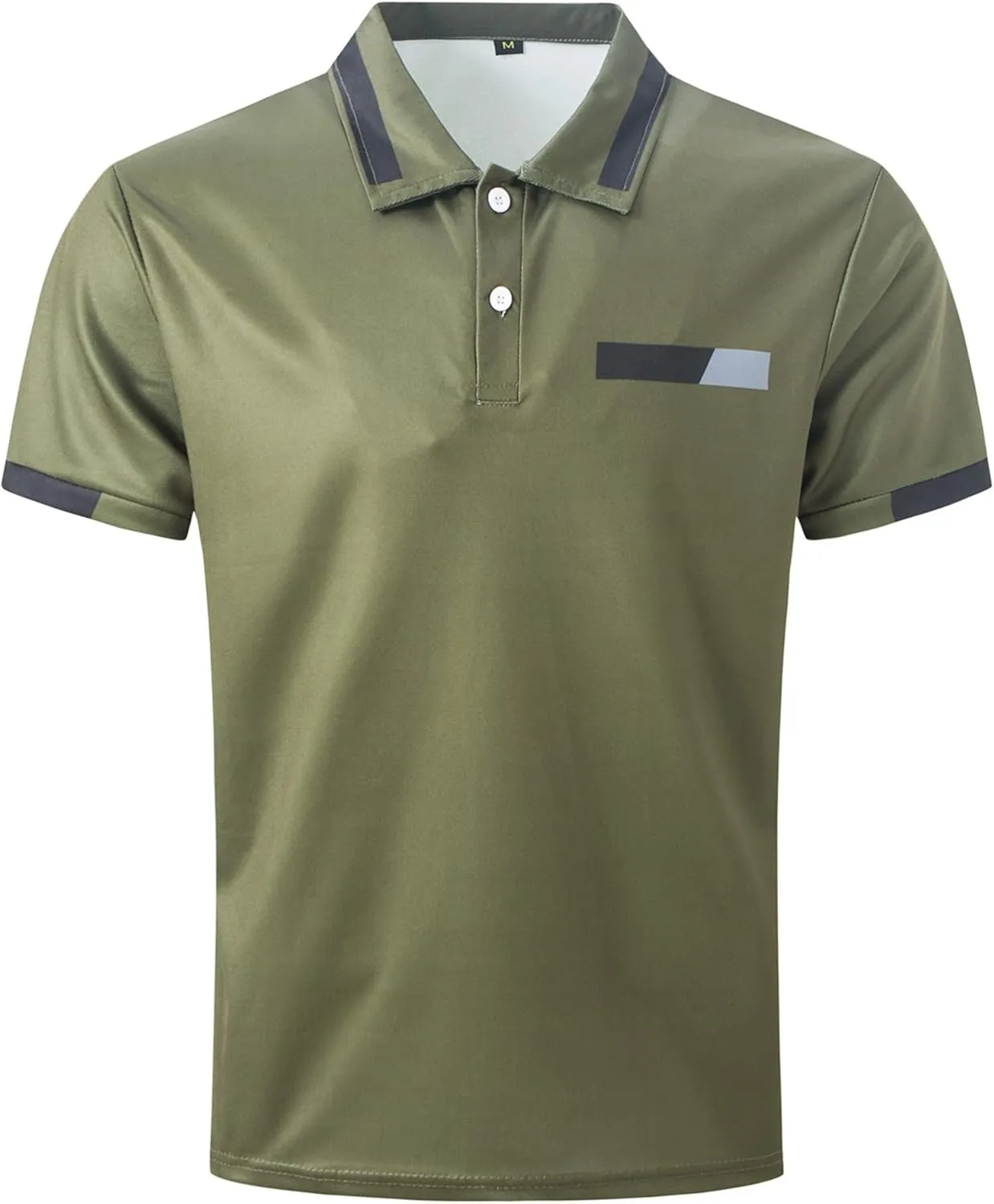 Casual Polo Shirts for Men Short Sleeve Work Business Tees Fashion Golf Slim Fit Lapel T-Shirts Classic Basic Tops