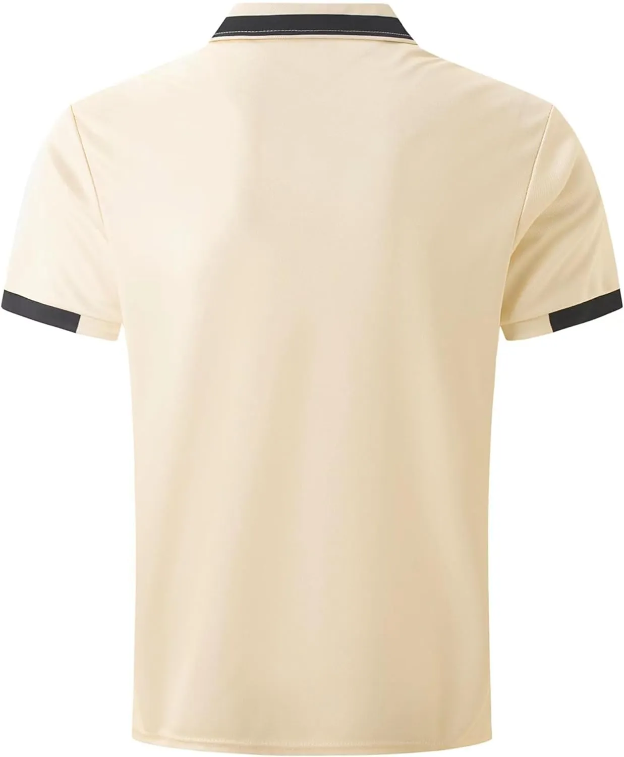 Casual Polo Shirts for Men Short Sleeve Work Business Tees Fashion Golf Slim Fit Lapel T-Shirts Classic Basic Tops