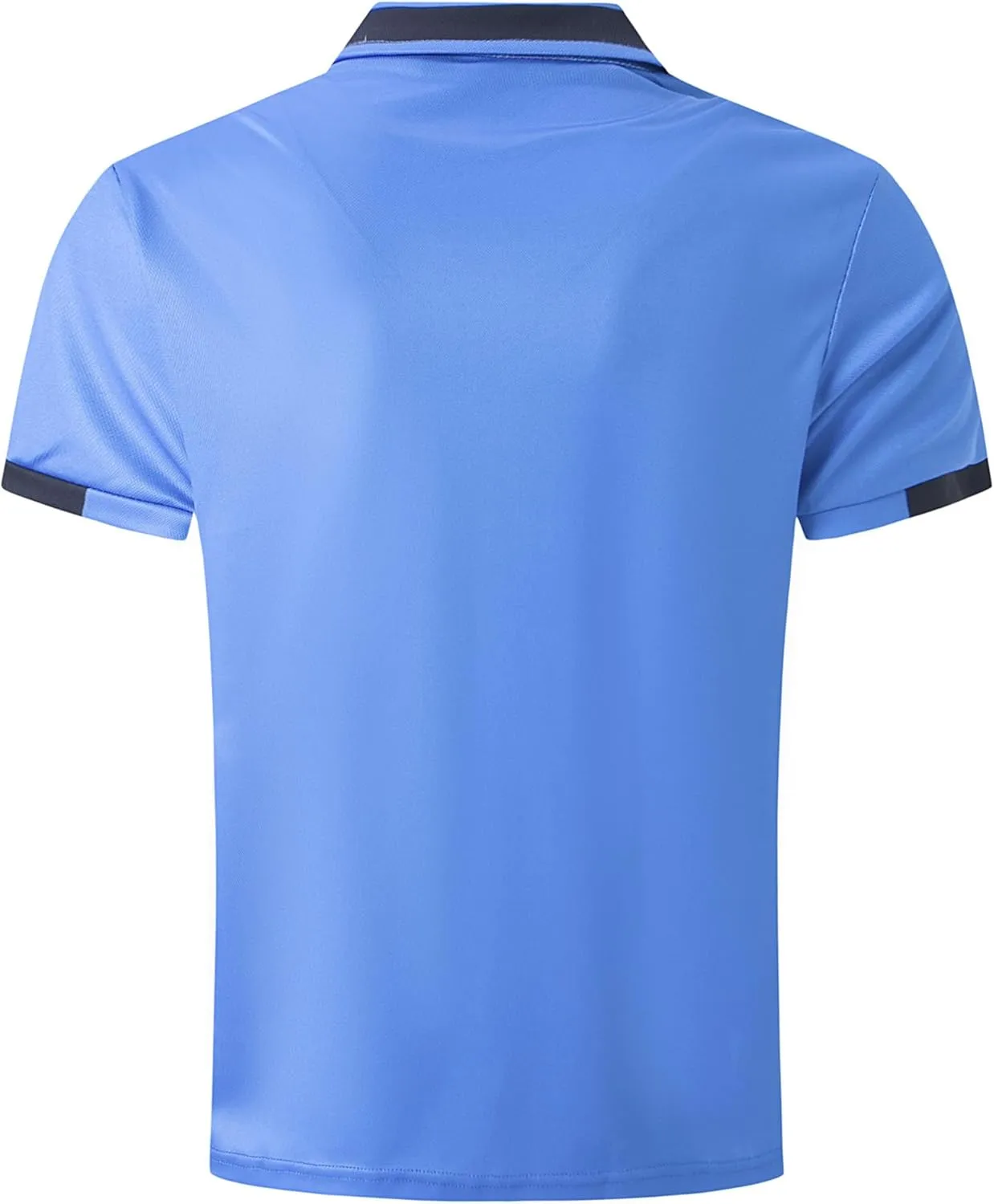 Casual Polo Shirts for Men Short Sleeve Work Business Tees Fashion Golf Slim Fit Lapel T-Shirts Classic Basic Tops