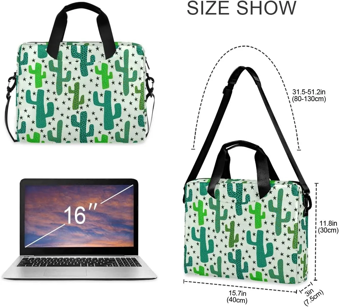 Cats on Balloon Laptop Shoulder Bag 15.6 Inch Laptop Tablet Sleek Messenger Bag Business Casual