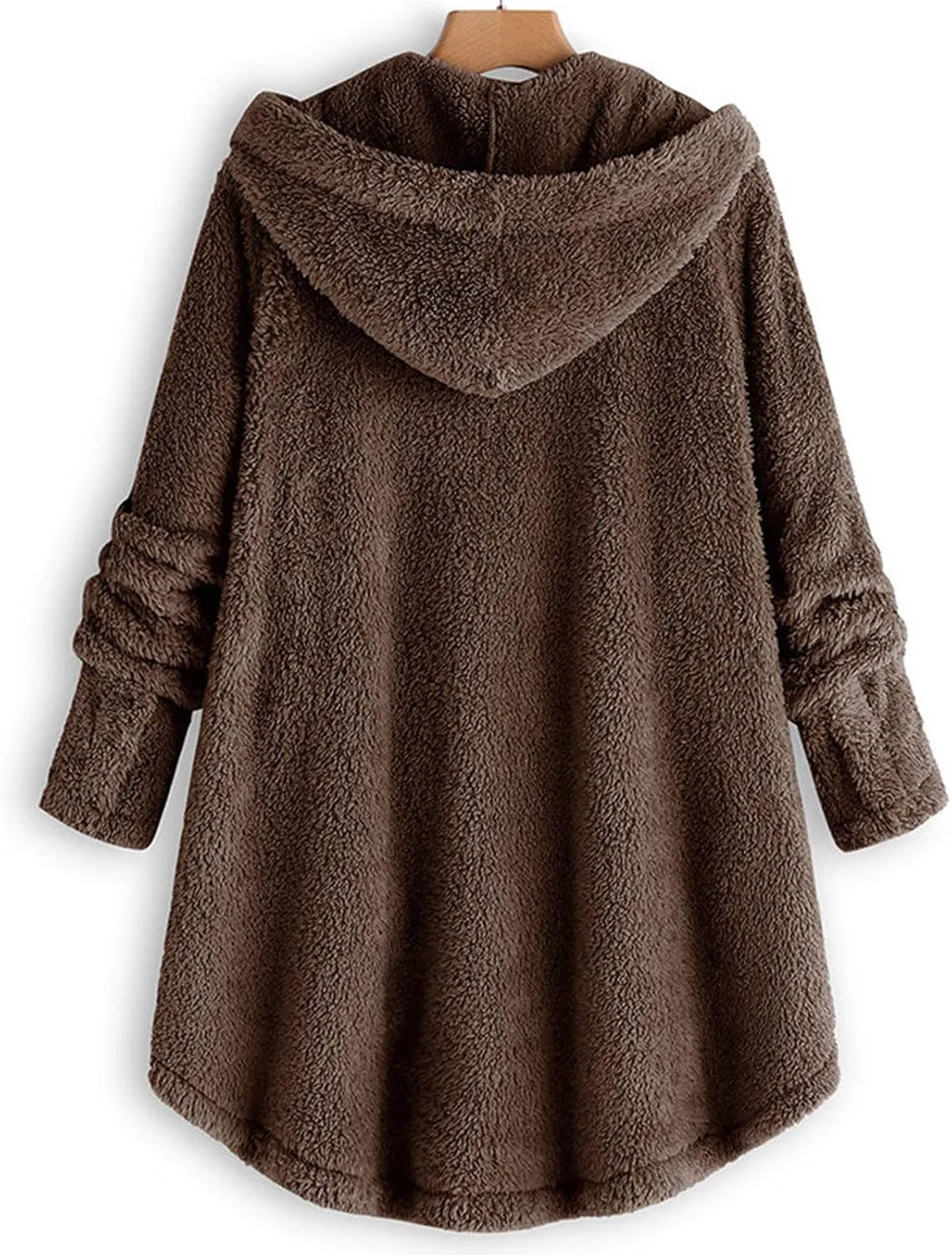 Ceboyel Women Teddy Sweatshirt Jacket Fleece Sweater Hoodies Fuzzy Sherpa Cute Pullover Tops Warm Fall Winter Clothing