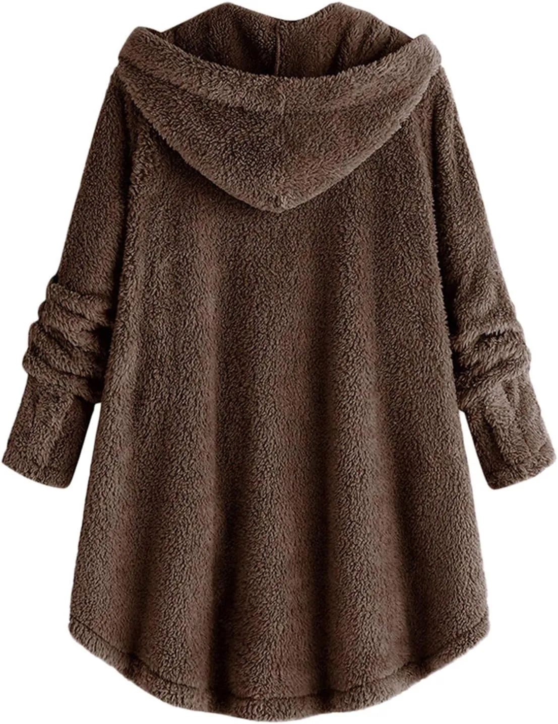 Ceboyel Women Teddy Sweatshirt Jacket Fleece Sweater Hoodies Fuzzy Sherpa Cute Pullover Tops Warm Fall Winter Clothing
