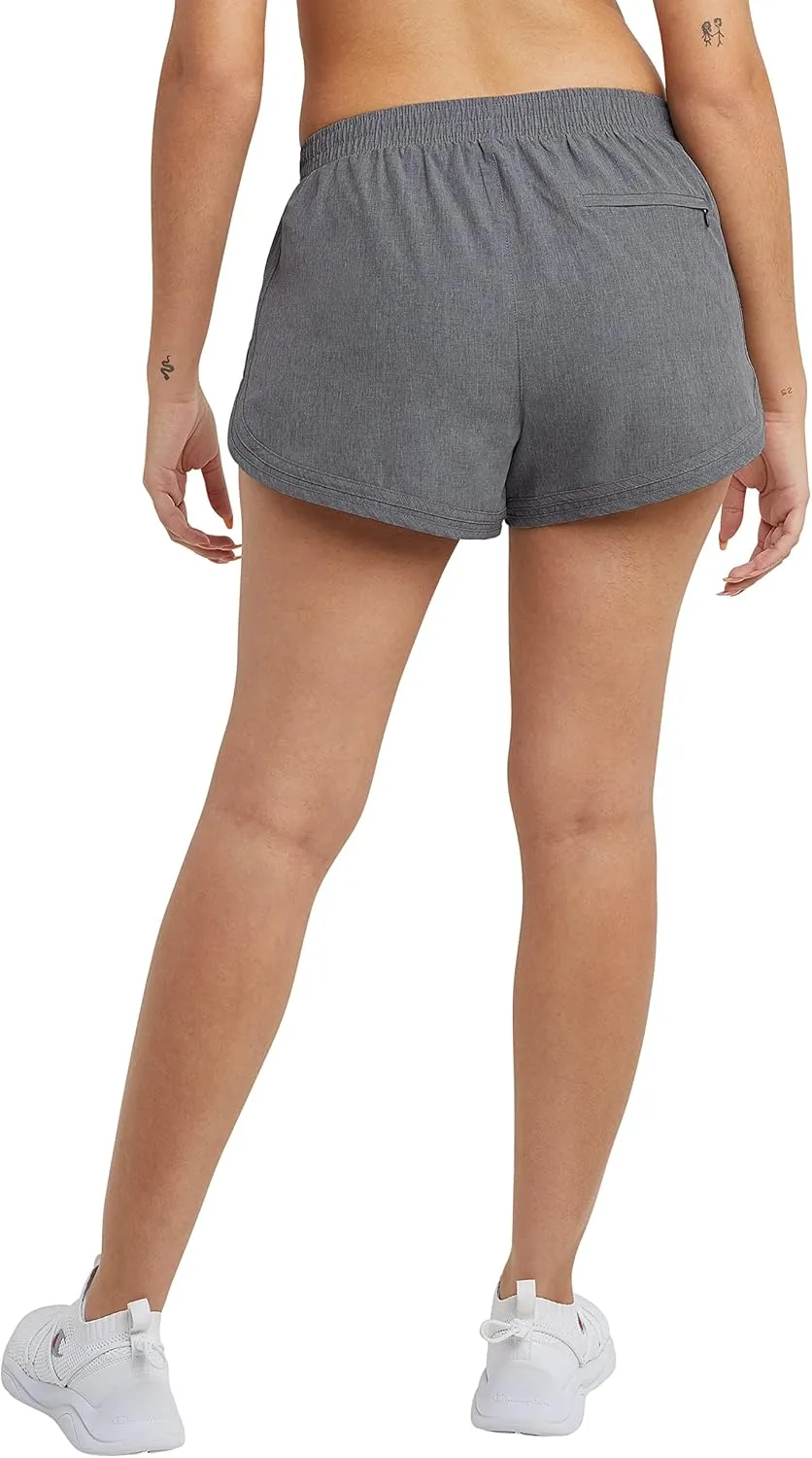 Champion Women'S Shorts, Varsity Shorts, Moisture Wicking, Lightweight Gym Shorts For Women, 3.5 (Plus Size Available)