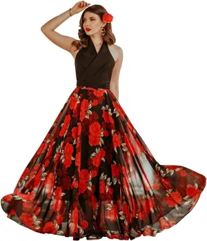 CHICWISH Women's Timeless Favorite Chiffon Maxi Prom Party Skirt