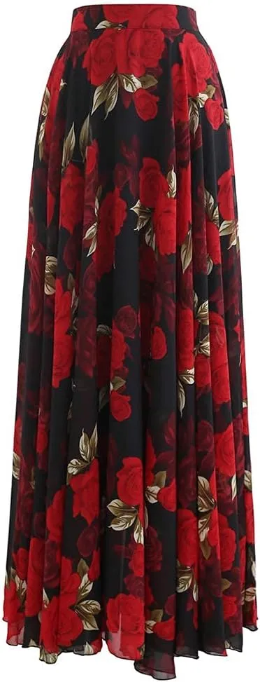CHICWISH Women's Timeless Favorite Chiffon Maxi Prom Party Skirt