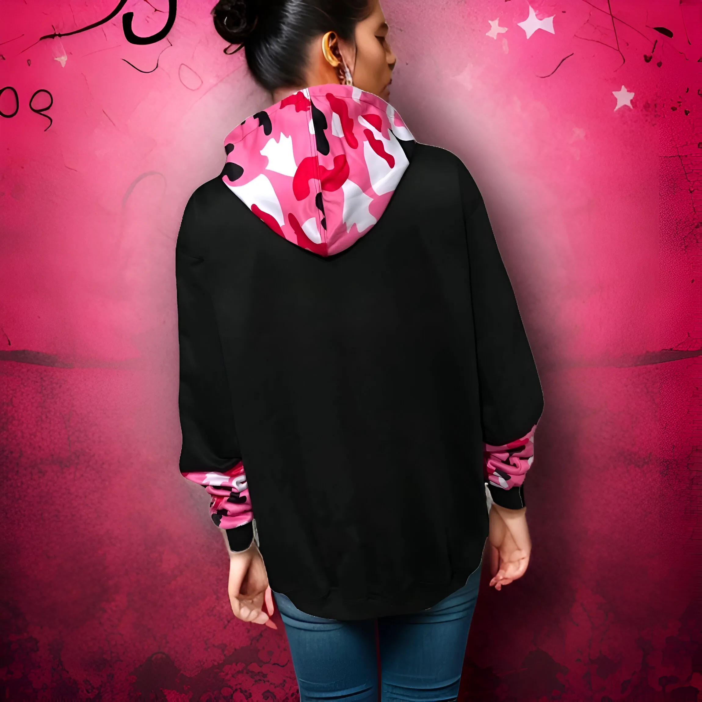 ^CHIEFIN’ ADI-FEATHER^ (PINK CAMOUFLAGE) ZIP UP TRACK JACKETS (CUT & SEW)