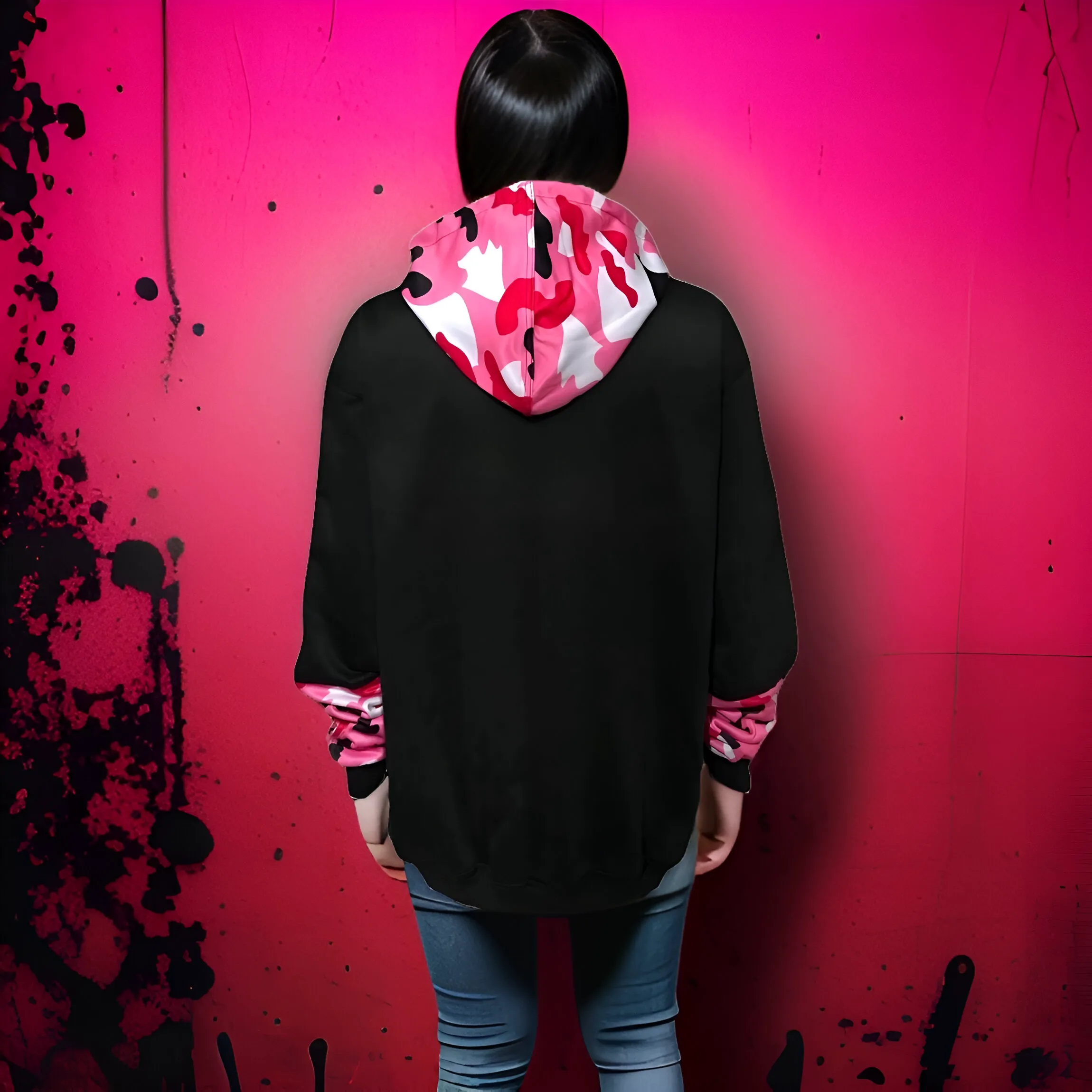 ^CHIEFIN’ ADI-FEATHER^ (PINK CAMOUFLAGE) ZIP UP TRACK JACKETS (CUT & SEW)