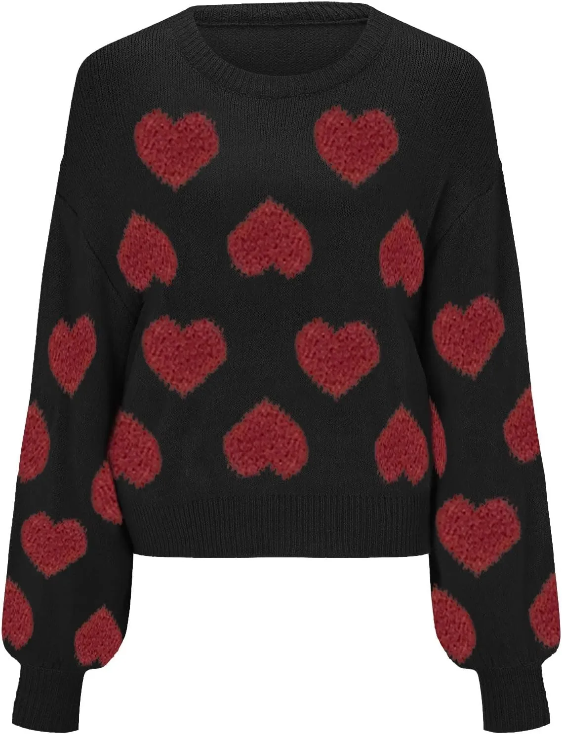 Christmas Sweater for Women Cute Merry Xmas Santa Holiday Pullover Crewneck Knit Sweatshirts Tops