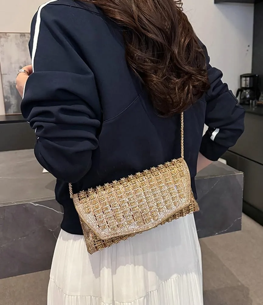 Clutch Purses for Women Formal Dressy Evening Bag Handbags Crossbody Bag for Wedding Cocktail Prom Party Elegance Charm