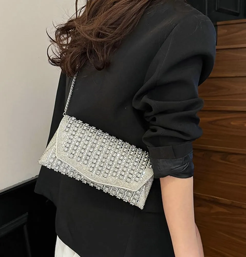 Clutch Purses for Women Formal Dressy Evening Bag Handbags Crossbody Bag for Wedding Cocktail Prom Party Elegance Charm